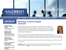 Tablet Screenshot of gilchrist-recruitment.com